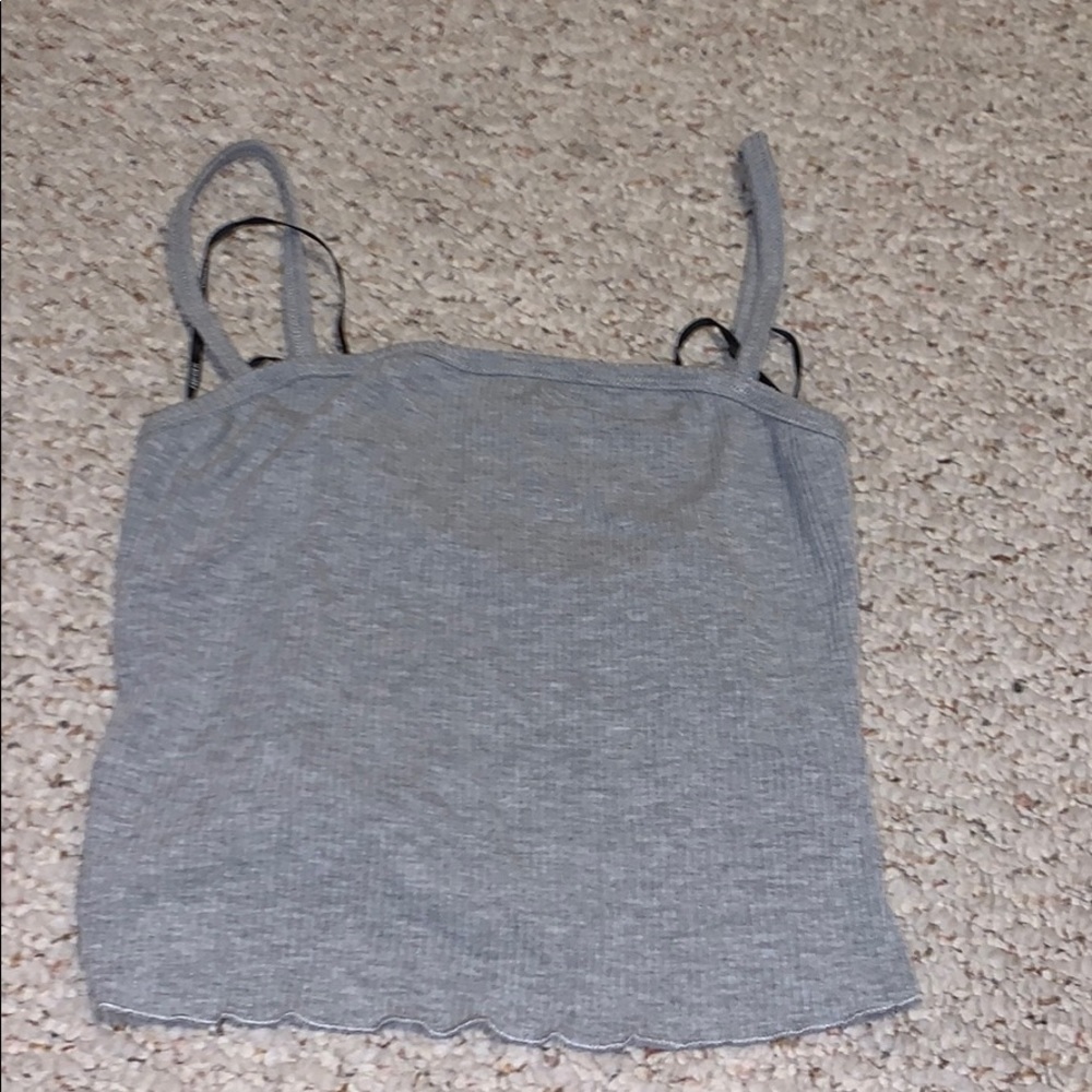 Ribbed cropped tank